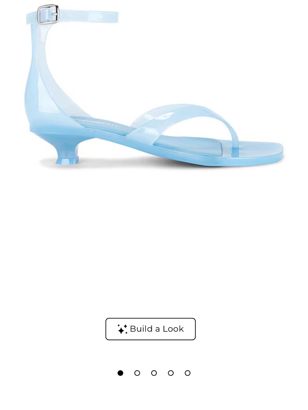 Jeffrey Campbell Gummy Thong Sandal in Light Blue